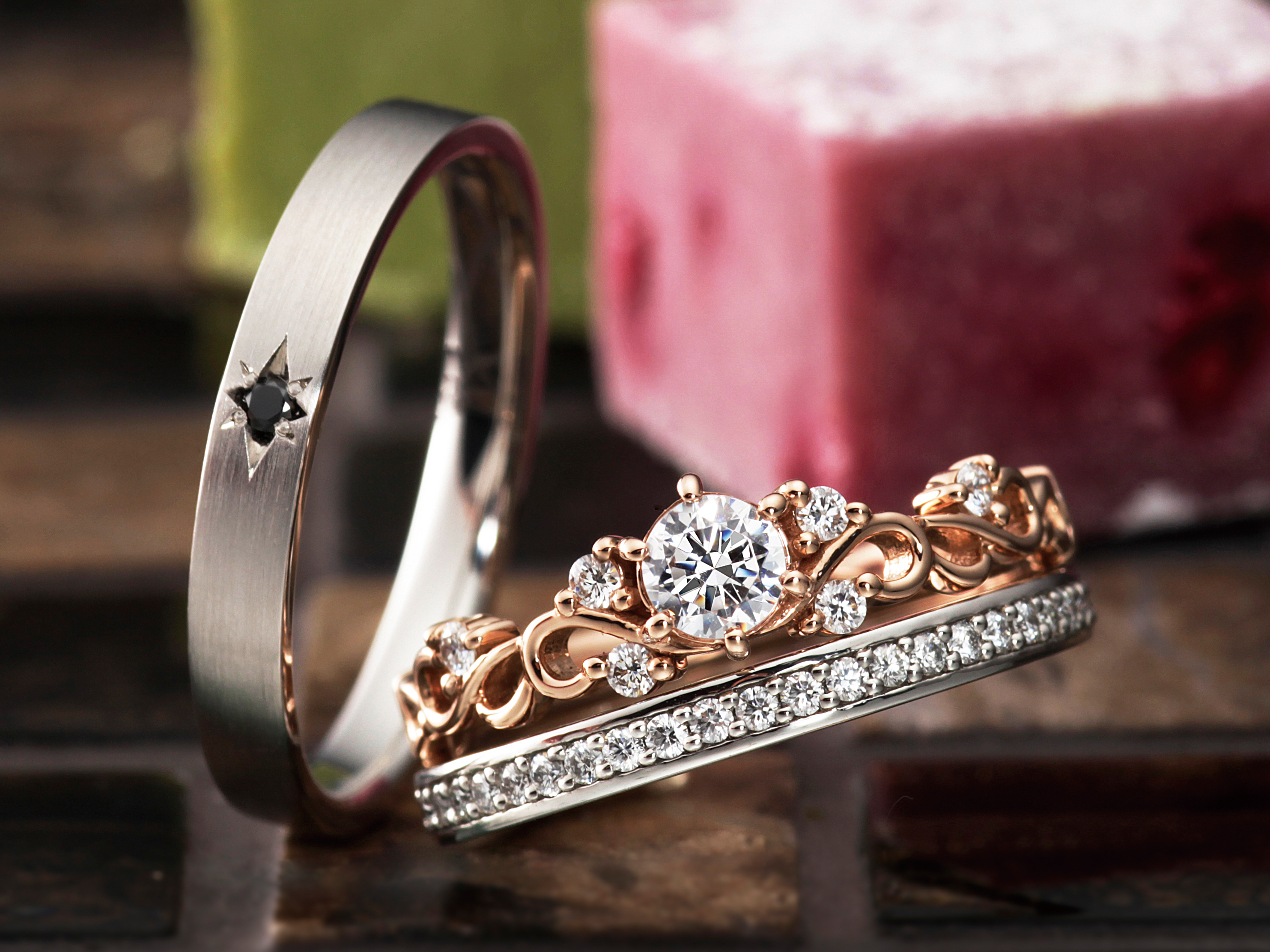 生産完了商品 14K ゴールド ダイヤモンド 結婚指輪 (0.85カラット) レディースアクセサリー